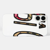 Coques Case-Mate iPhone "No Bigiji" Texte Imprimer (Verso (horizontal))