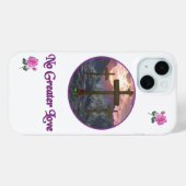 Coques Case-Mate iPhone No Greater Love John 3:16 (Verso (horizontal))