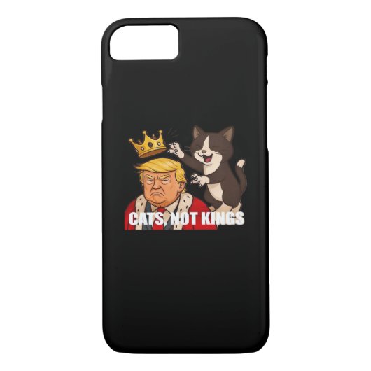 Coques Case-Mate iPhone No Kings Anti Cats Funny Classic Style (Dos)
