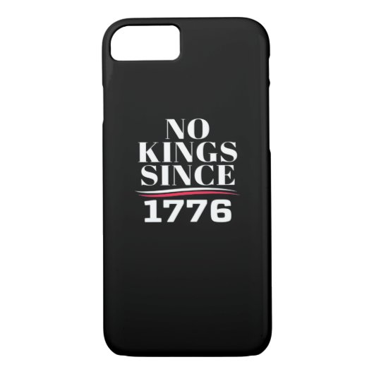 Coques Case-Mate iPhone No Kings In America Since 1776 #1 Classic (Dos)