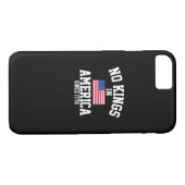 Coques Case-Mate iPhone No Kings In America USA Flag Retro Cool Style (Dos (Horizontal))