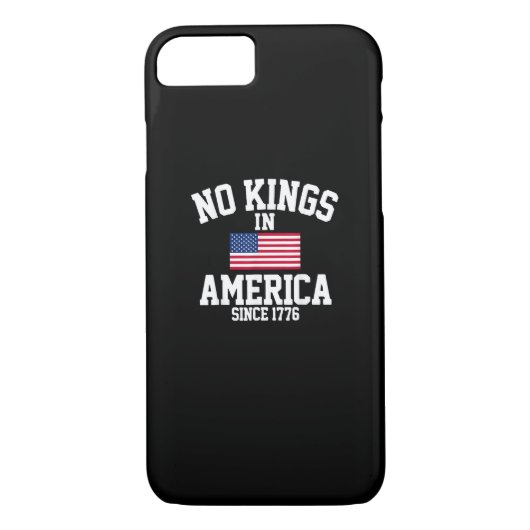 Coques Case-Mate iPhone No Kings In America USA Flag Retro Cool Style (Dos)