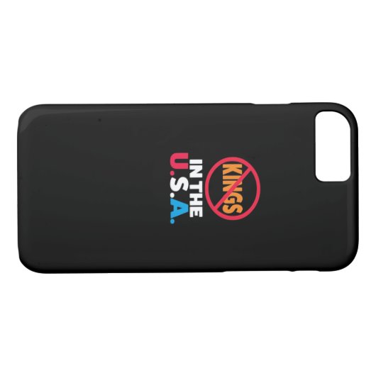 Coques Case-Mate iPhone No Kings In The USA (Dos (Horizontal))