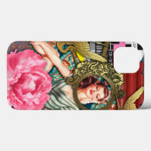 Coques Case-Mate iPhone No Signal - Collage numérique Cheeky Lady (Verso (horizontal))