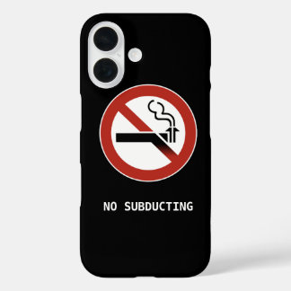Coques iPhone 16 No Subducting - Géologie Logo Parodique
