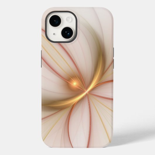 Coques Case-Mate iPhone Noble Cuivre Et Or Abstrait Art Fractal Moderne (Verso)