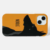 Coques Case-Mate iPhone Noble noir Doberman (Verso (horizontal))