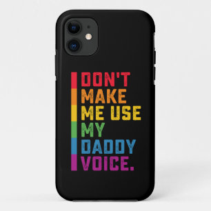 Case-Mate iPhone Case N'obligez pas à utiliser ma voix de papa drôle gay