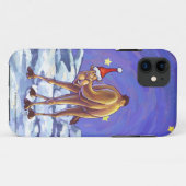 Coques Case-Mate iPhone Noël aux chameaux (Dos (Horizontal))