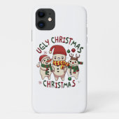 Coques Case-Mate iPhone Noël blanc ;UGLY CHRISTMAS (Dos)