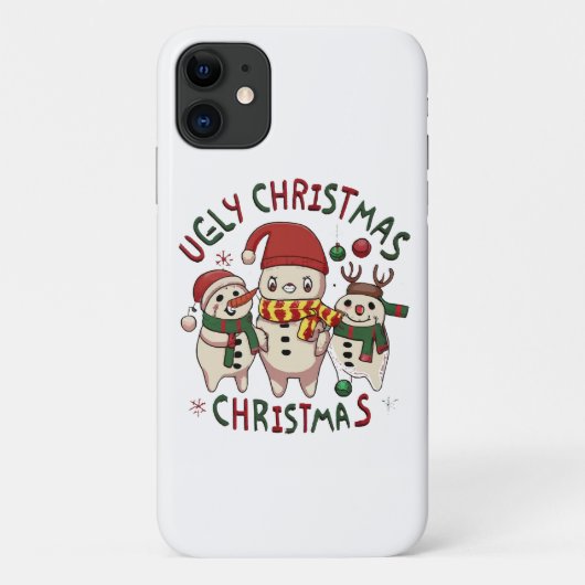 Coques Case-Mate iPhone Noël blanc ;UGLY CHRISTMAS (Dos)