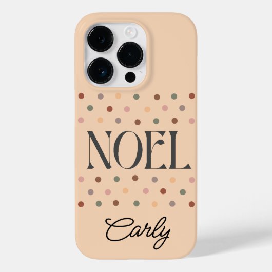 Coques Case-Mate iPhone Noël Boho Beige de Noël (Verso)