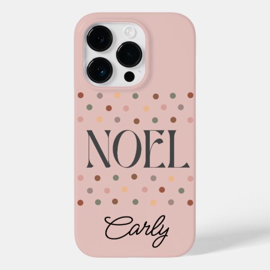 Coques Case-Mate iPhone Noël Boho Rose (Verso)