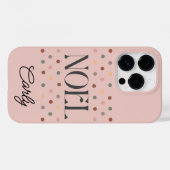 Coques Case-Mate iPhone Noël Boho Rose (Verso (horizontal))