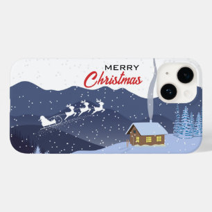 Coque Pour iPhone 14 Noël   Bonne année   cadeau Père Noël