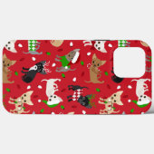 Coques Case-Mate iPhone Noël Chihuahua Tous les manteaux (Verso (horizontal))