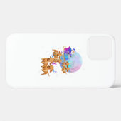 Coques Case-Mate iPhone Noël Dachshund Reindeer Père Noël Chien Maman (Verso (horizontal))