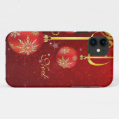 Coques Case-Mate iPhone Noël Damas rouge (Dos (Horizontal))