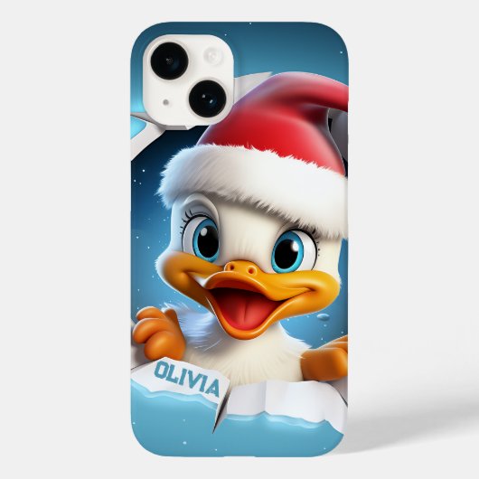 Coques Case-Mate iPhone Noël de canard 3D (Verso)