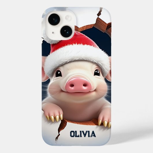 Coques Case-Mate iPhone Noël de la puce 3D (Verso)