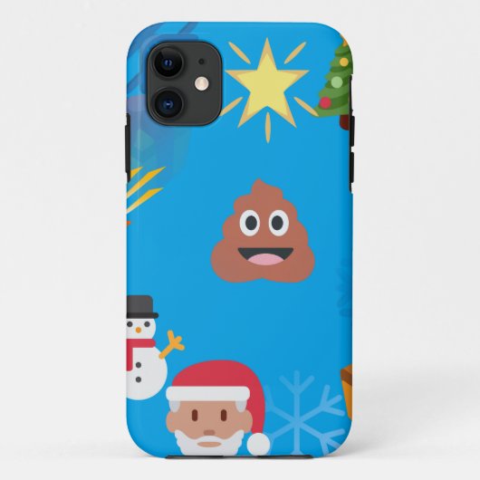 Coques Case-Mate iPhone noël de poop émoji (Dos)