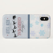 Coques Case-Mate iPhone Noël de Santa and his Flying (Dos (Horizontal))