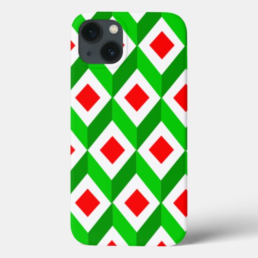 Coques Case-Mate iPhone Noël des cubes 3D (Verso)