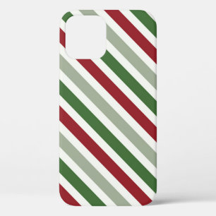 Case-Mate iPhone Case Noël Diagonal Stripes Sucre de canne Motif cadeau