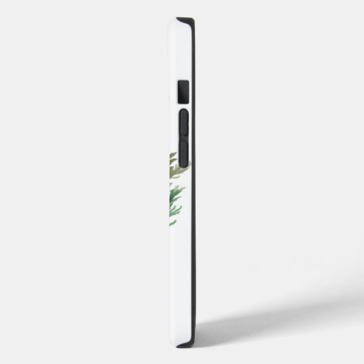 Coques Case-Mate iPhone Noël du Monogramme vert rouge (Verso / Gauche)