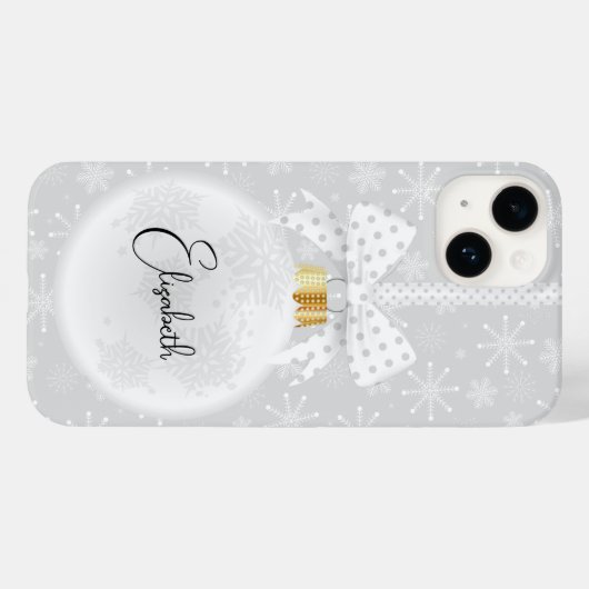Coques Case-Mate iPhone Noël élégant (Verso (horizontal))
