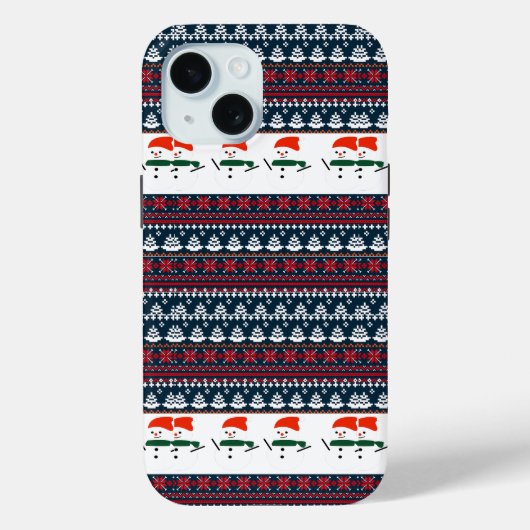 Coques Case-Mate iPhone Noël Elegant Motif Knit (Verso)