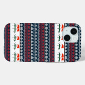 Coques Case-Mate iPhone Noël Elegant Motif Knit (Verso (horizontal))
