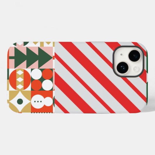 Coques Case-Mate iPhone Noël festif (Verso (horizontal))