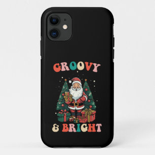Case-Mate iPhone Case Noël Groovy Et Lumineux Santa Fêtes Rétro