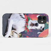 Coques Case-Mate iPhone Noël - harlequin great dane - baron (Dos (Horizontal))