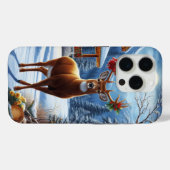 Coques Case-Mate iPhone Noël/Hiver Deer Lodge (Verso (horizontal))