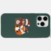 Coques Case-Mate iPhone Noël/hiver Mignonne Ours et renard (Verso (horizontal))