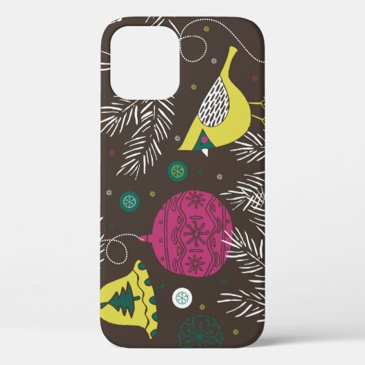 Coques Case-Mate iPhone Noël hiver : Motif saisonnier. (Verso)