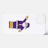 Coques Case-Mate iPhone noël jaune pourpre santa claus (Verso (horizontal))