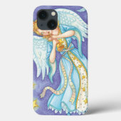 Coques Case-Mate iPhone Noël mignon, Angel Musicien Jouant Sa Corne (Verso)