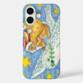 Coques Case-Mate iPhone Noël mignon avec lapin comme Père Noël sur Hibou (Verso)