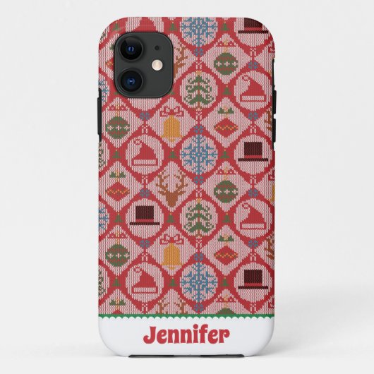 Coques Case-Mate iPhone Noël moche (Dos)