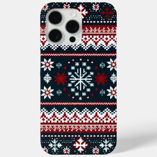 Coques Case-Mate iPhone Noël Motif doux et moche (Verso)