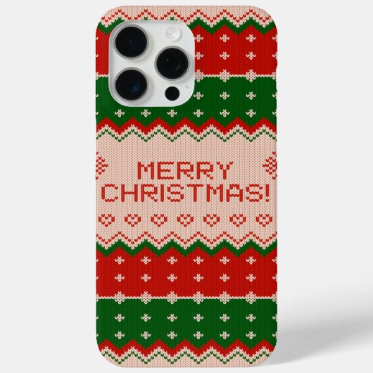 Coques Case-Mate iPhone Noël Motif doux et moche (Verso)