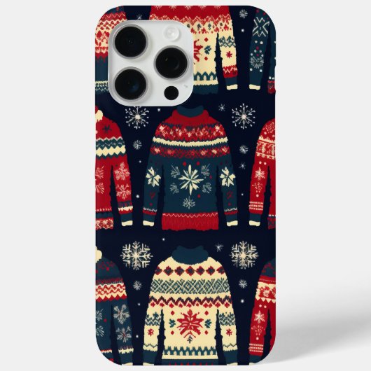 Coques Case-Mate iPhone Noël Motif doux et moche (Verso)