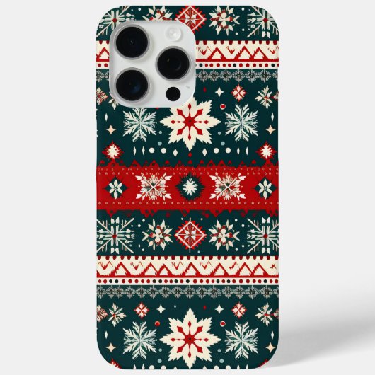 Coques Case-Mate iPhone Noël Motif doux et moche (Verso)