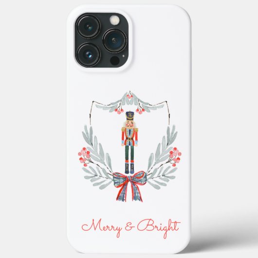 Coques Case-Mate iPhone Noël Pascal Bleu clair Nutcracker Holiday (Verso)