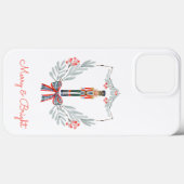 Coques Case-Mate iPhone Noël Pascal Bleu clair Nutcracker Holiday (Verso (horizontal))