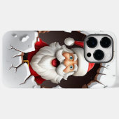 Coques Case-Mate iPhone Noël Père Noël 3D (Verso (horizontal))