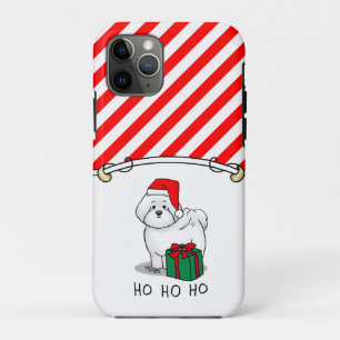 Case-Mate iPhone Case Noël Père Noël Bichon Frise Chien mignonne